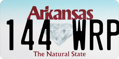 AR license plate 144WRP
