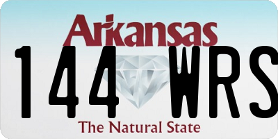 AR license plate 144WRS