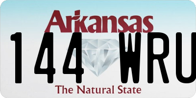 AR license plate 144WRU