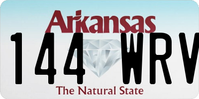 AR license plate 144WRV