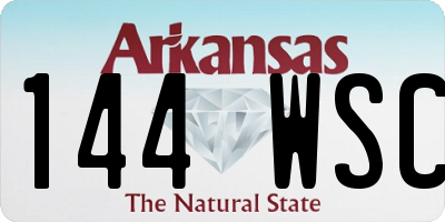 AR license plate 144WSC