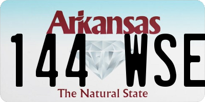 AR license plate 144WSE