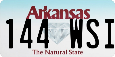 AR license plate 144WSI