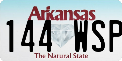 AR license plate 144WSP