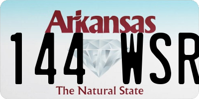 AR license plate 144WSR
