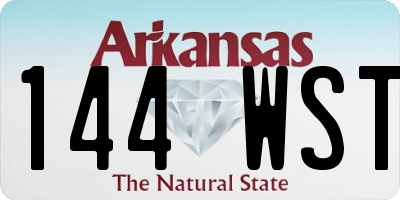 AR license plate 144WST