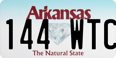 AR license plate 144WTC