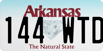 AR license plate 144WTD
