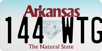 AR license plate 144WTG