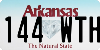 AR license plate 144WTH