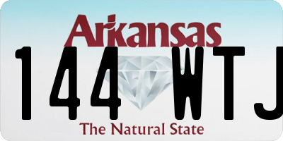 AR license plate 144WTJ