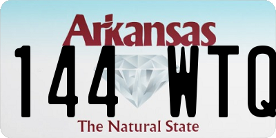AR license plate 144WTQ
