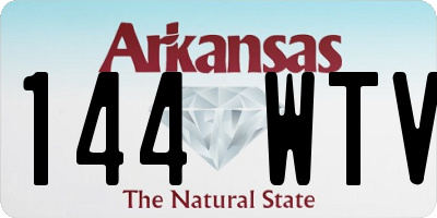 AR license plate 144WTV