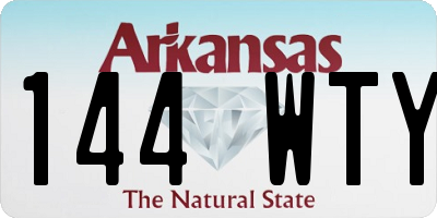 AR license plate 144WTY