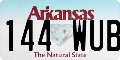 AR license plate 144WUB