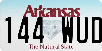 AR license plate 144WUD