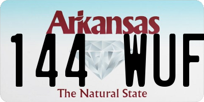 AR license plate 144WUF