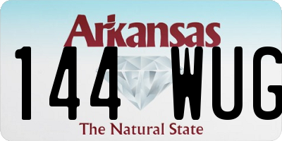 AR license plate 144WUG