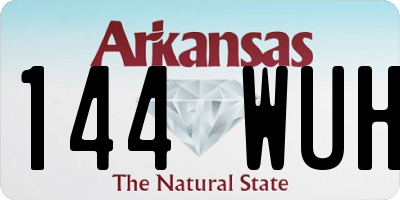 AR license plate 144WUH