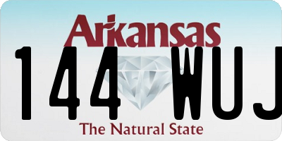 AR license plate 144WUJ