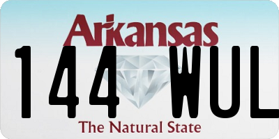 AR license plate 144WUL