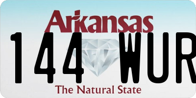 AR license plate 144WUR