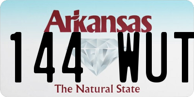 AR license plate 144WUT