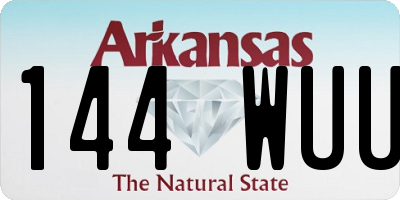 AR license plate 144WUU