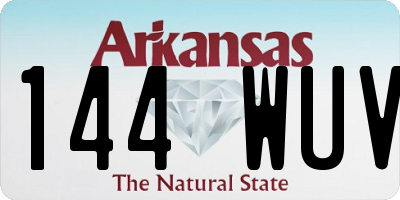 AR license plate 144WUV