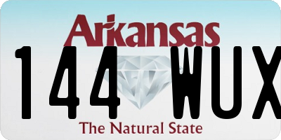 AR license plate 144WUX