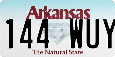 AR license plate 144WUY