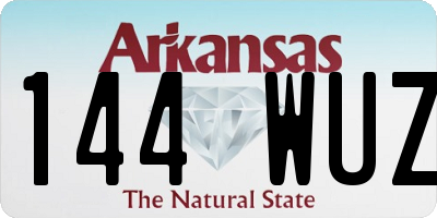 AR license plate 144WUZ