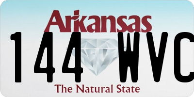 AR license plate 144WVC