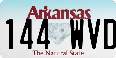 AR license plate 144WVD