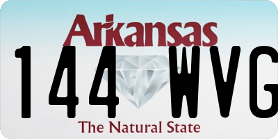 AR license plate 144WVG