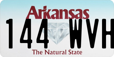 AR license plate 144WVH
