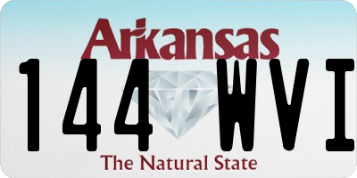 AR license plate 144WVI
