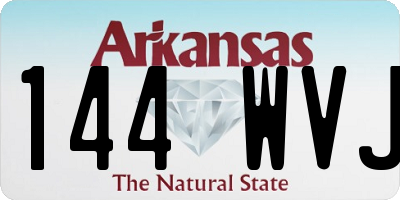 AR license plate 144WVJ
