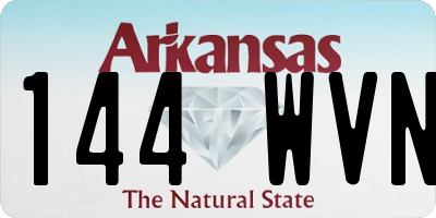 AR license plate 144WVN