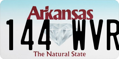 AR license plate 144WVR