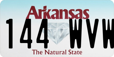 AR license plate 144WVW