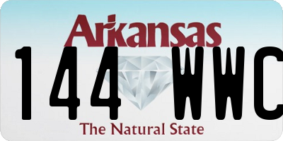 AR license plate 144WWC