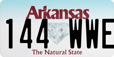 AR license plate 144WWE
