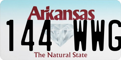 AR license plate 144WWG