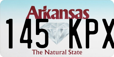 AR license plate 145KPX