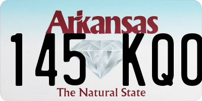 AR license plate 145KQO