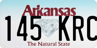 AR license plate 145KRC
