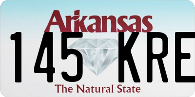 AR license plate 145KRE
