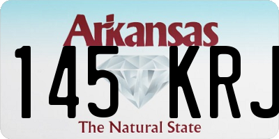 AR license plate 145KRJ