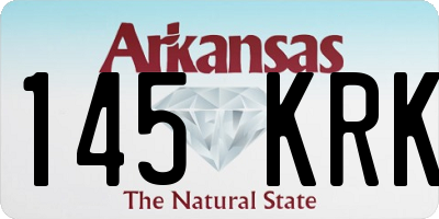 AR license plate 145KRK